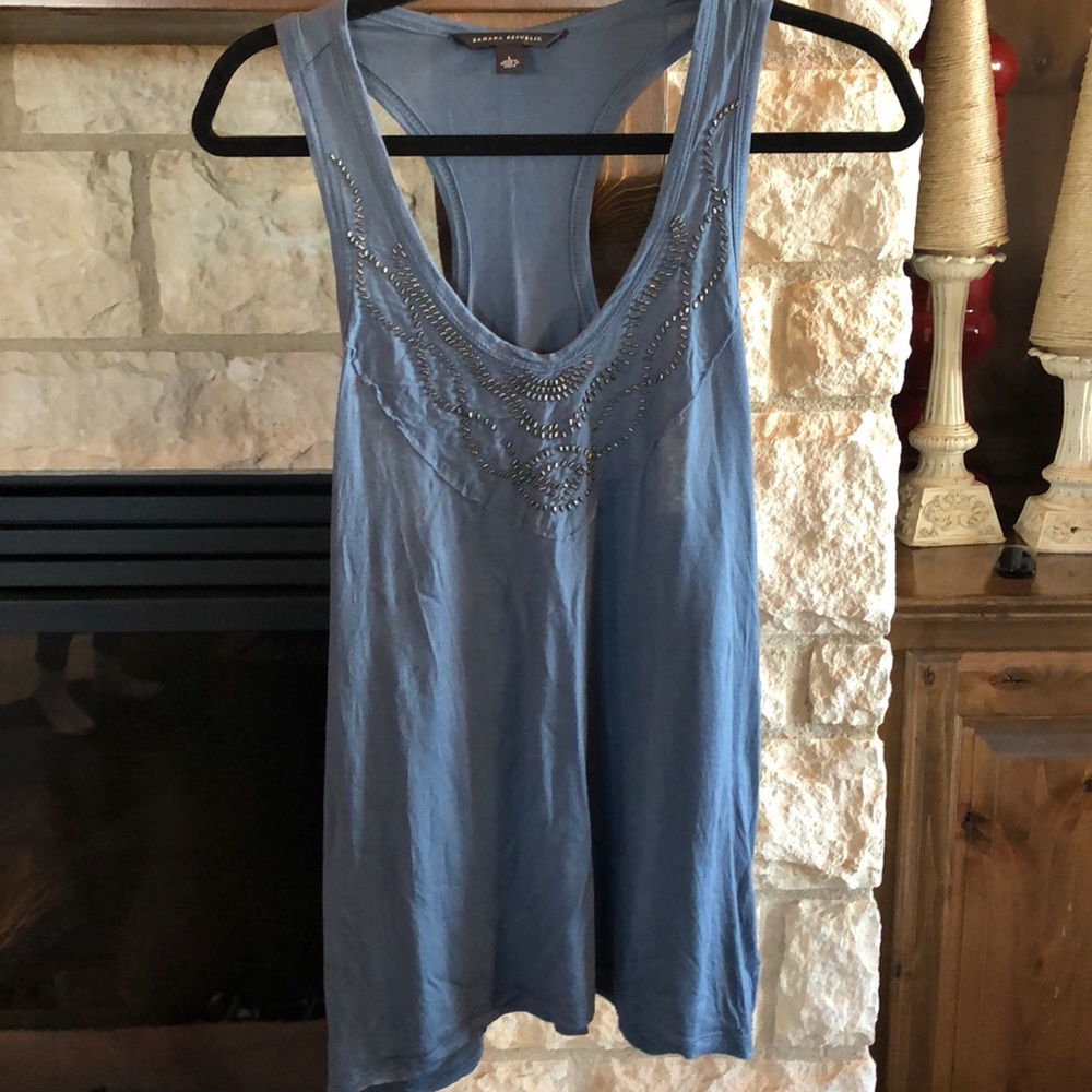 Banana Republic Razorback Beaded Top